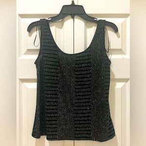 ALEX EVENINGS GLITTERS TANK TOP